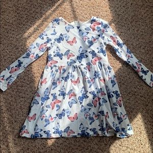 girl’s butterfly h&m long sleeve dress
